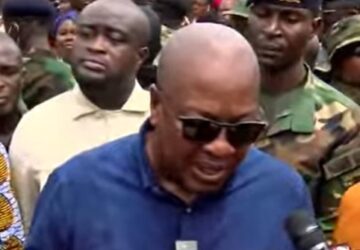 A/R:Prez Mahama visits Adum, pledges support for fire victims