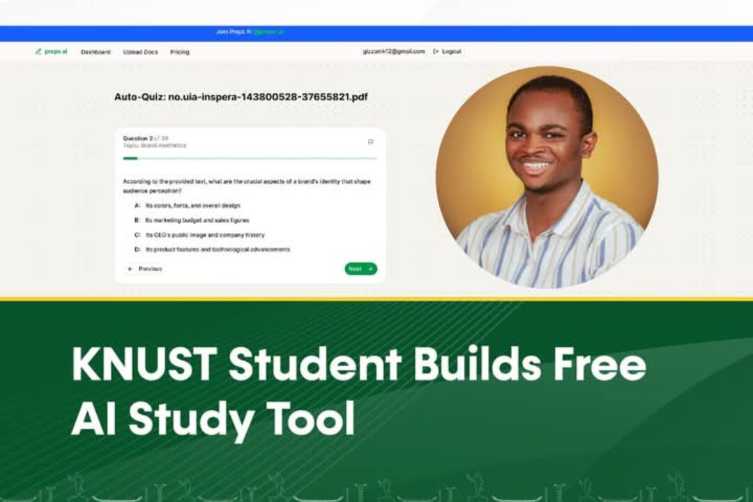 KNUST student Benjamin Abotsi builds free AI study tool
