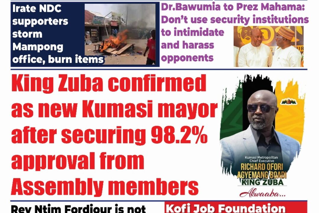 The New Trust Newspaper,Friday,12th April,2025 edition