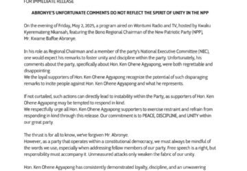 Statement:We’ve forgiven Mr.Abronye-Ken Agyapong ‘s campaign declares