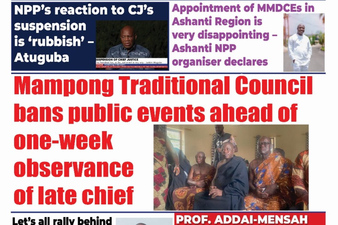 The New Trust Newspaper, Thursday,8th May,2025 edition