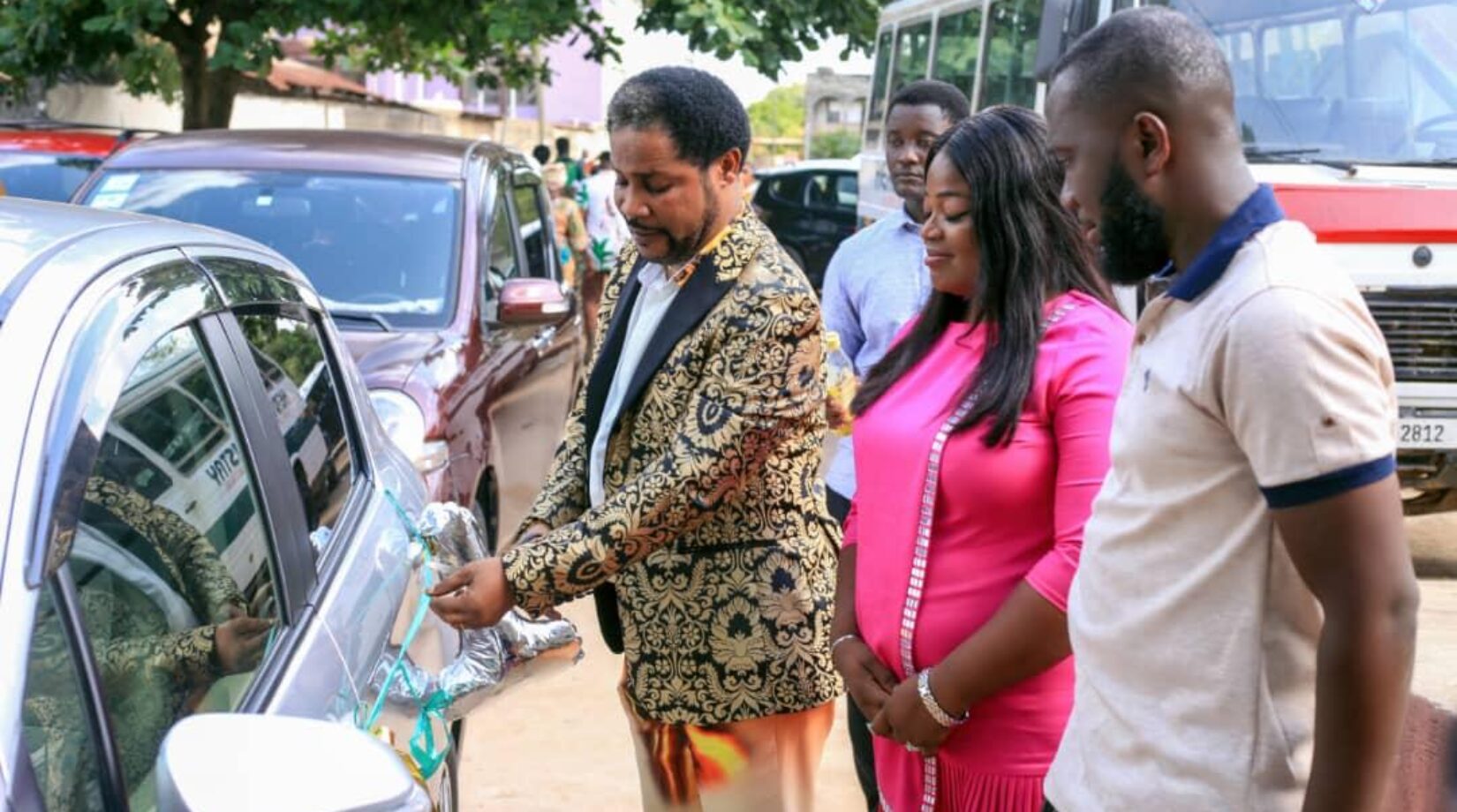 A.E. Ushering Agency CEO surprises wife with brand new car after celebrating his mother with special gift on Mother’s Day