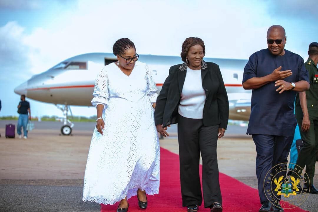Prof. Jane Opoku-Agyemang arrives home after full recovery