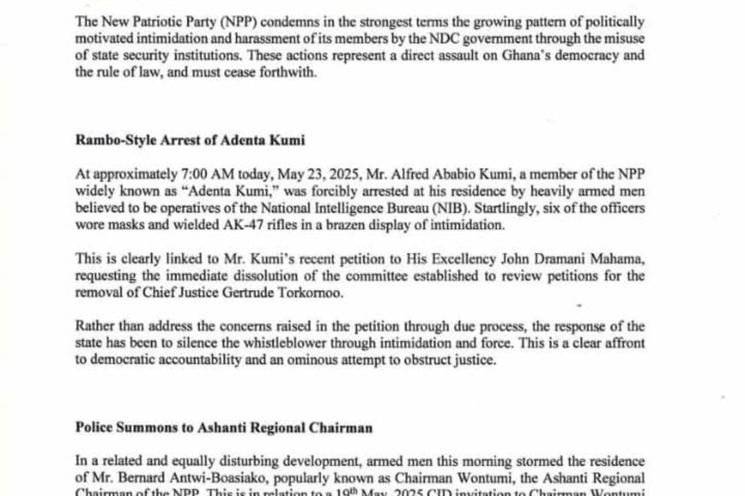 State-sponsored persecution of NPP members must end immediately-Justin Kodua demands