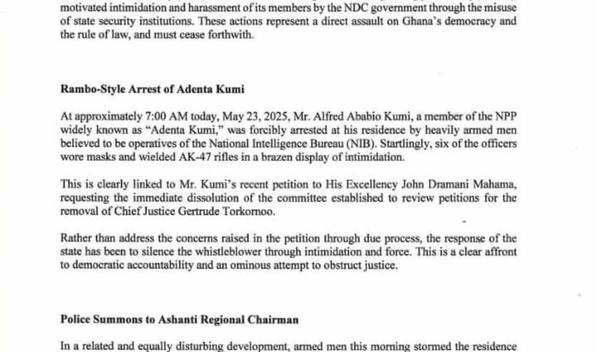 State-sponsored persecution of NPP members must end immediately-Justin Kodua demands
