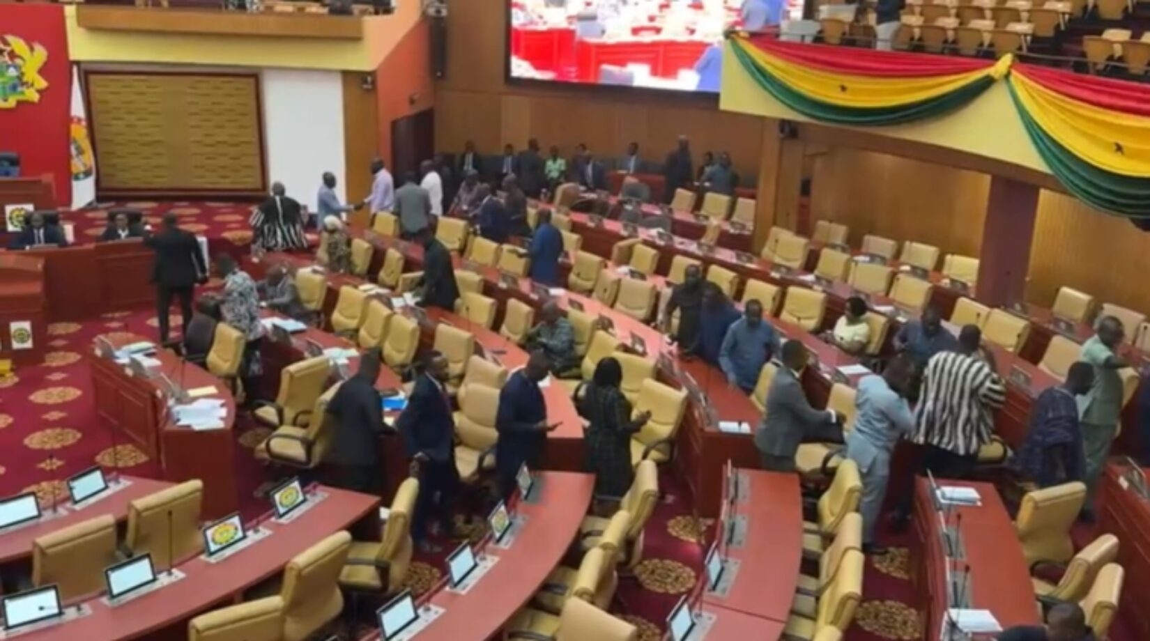 Minority MPs walk out of Parliament over ‘harsh’ bail conditions for Chairman Wontumi
