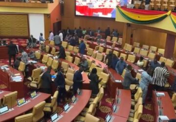 Minority MPs walk out of Parliament over ‘harsh’ bail conditions for Chairman Wontumi