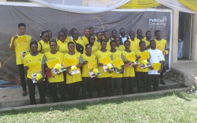 MTN Ghana “21 Days of Y’ello Care”: 12 unemployed Nyinanihi youths receive mobile phone repairs certificates, startup tools