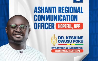 Dr.Keskine Owusu Poku to contest for Ashanti NPP Communications Officer post