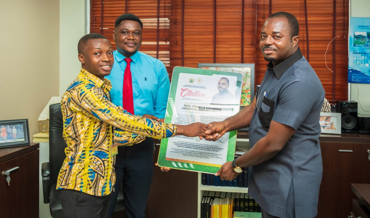 NAHSAG Honour Francis Owusu-Akyaw for Visionary Leadership