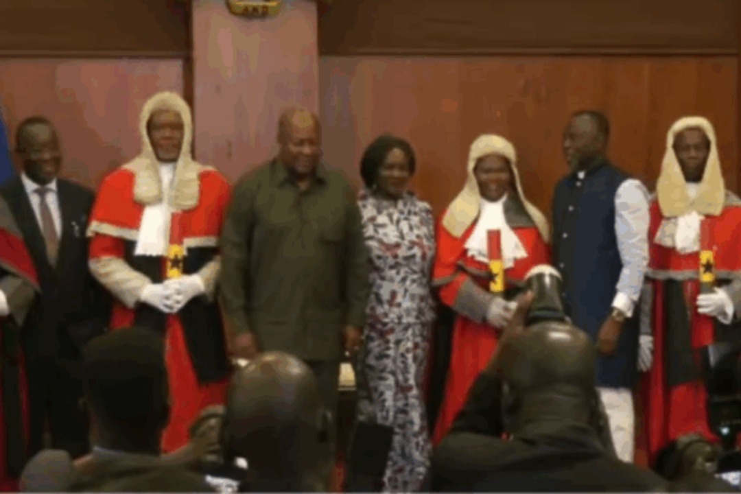 Prez John Mahama swears in 7 new Supreme Court Justices