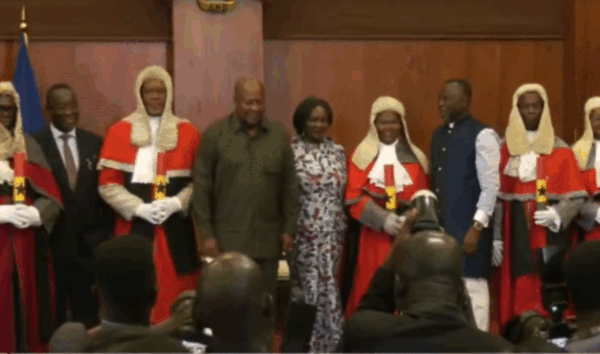 Prez John Mahama swears in 7 new Supreme Court Justices