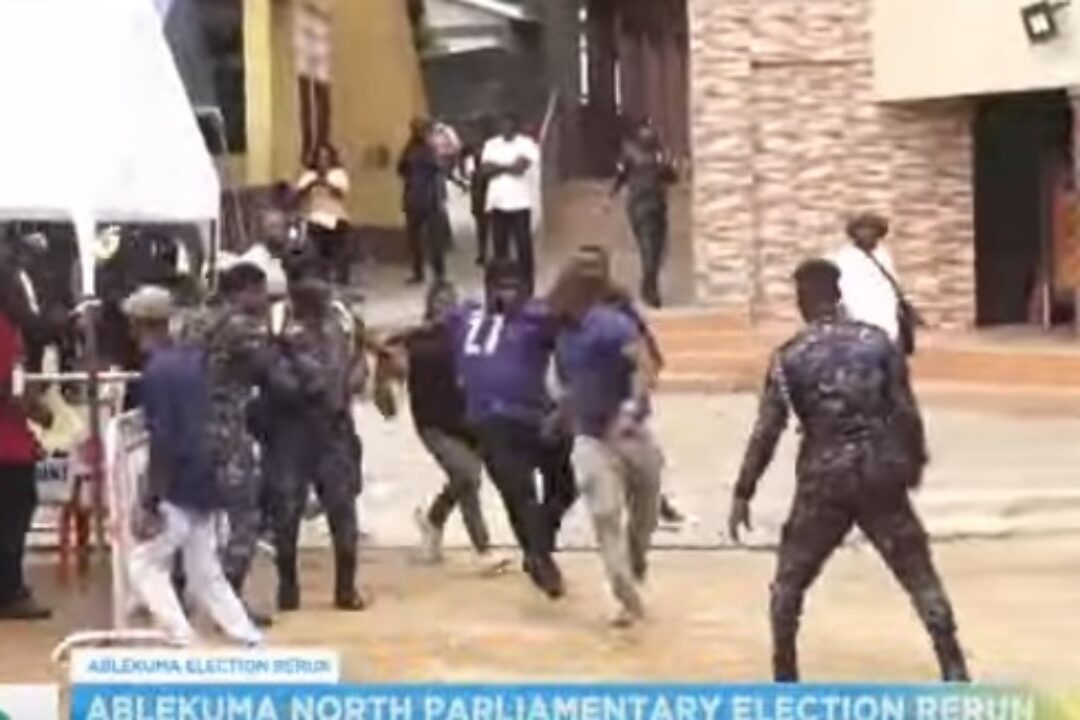 Violence disrupts Ablekuma North rerun as Macho men storm polling centre