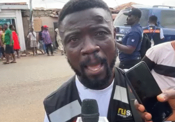 Police officer assaults GHOne TV journalist at the ongoing Ablekuma North re-run elections