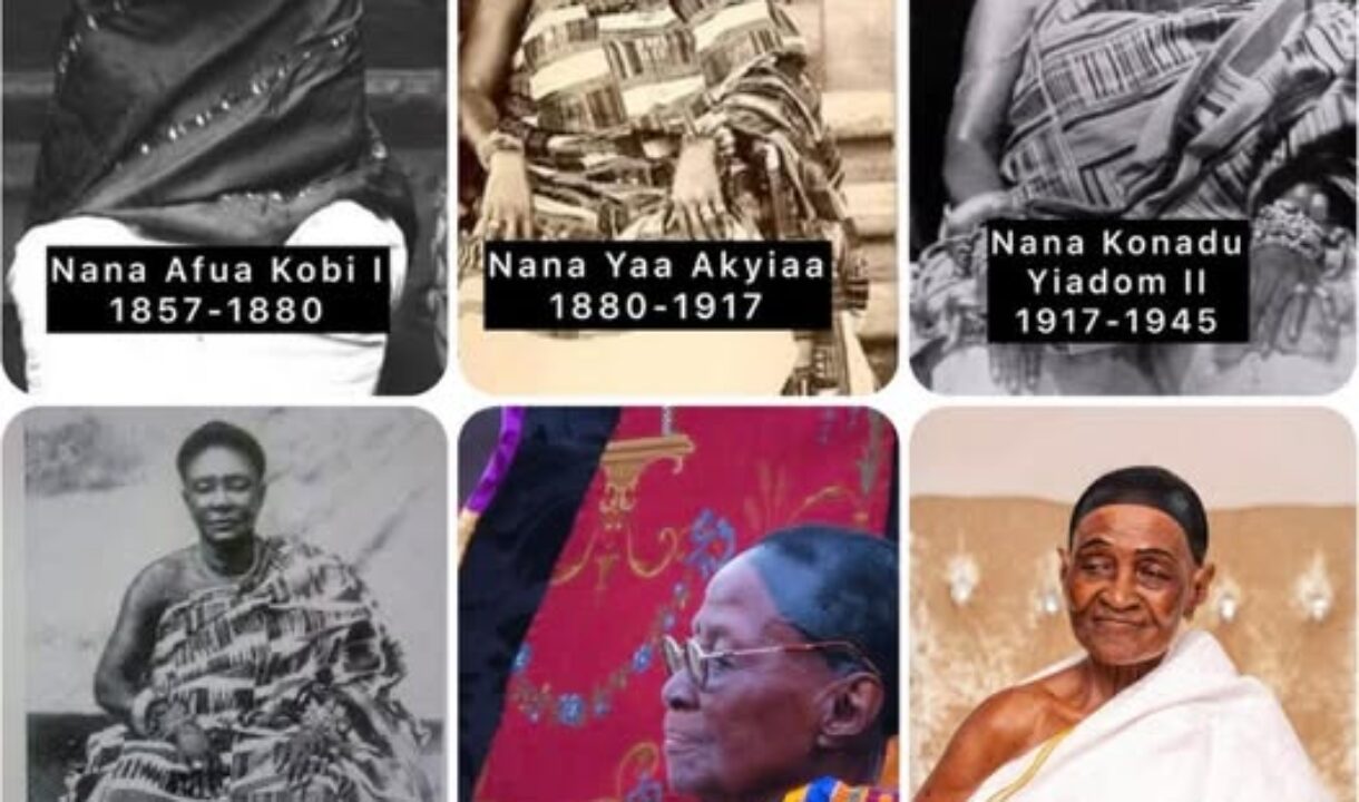 Royal Lineage of Asante Queens from 1695 to Date…