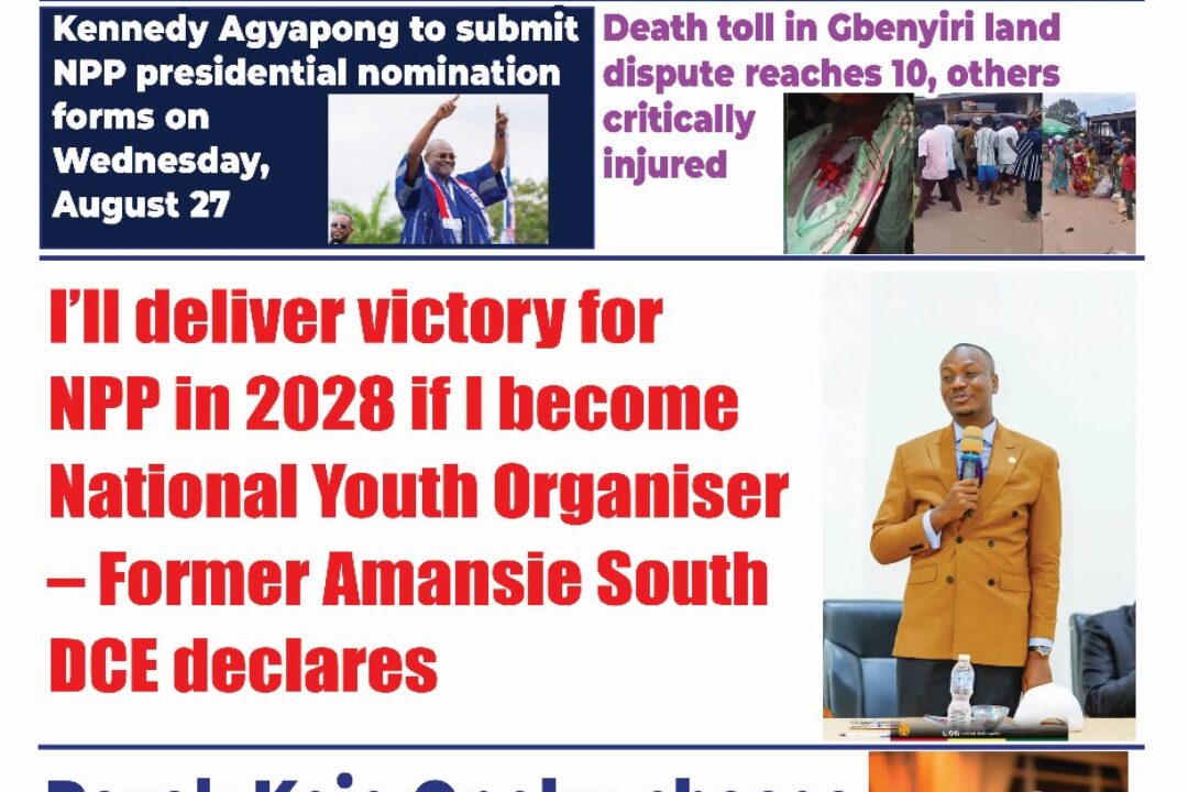 The New Trust Newspaper Tuesday,26th August,2025 edition