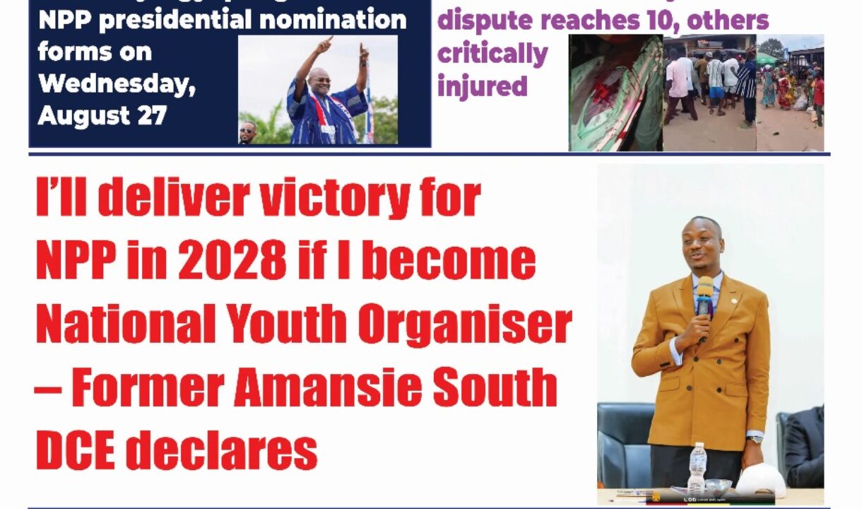 The New Trust Newspaper Tuesday,26th August,2025 edition