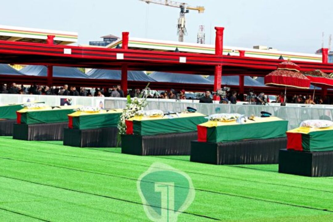 Ghana mourns…as 6 victims of Helicopter crash buried