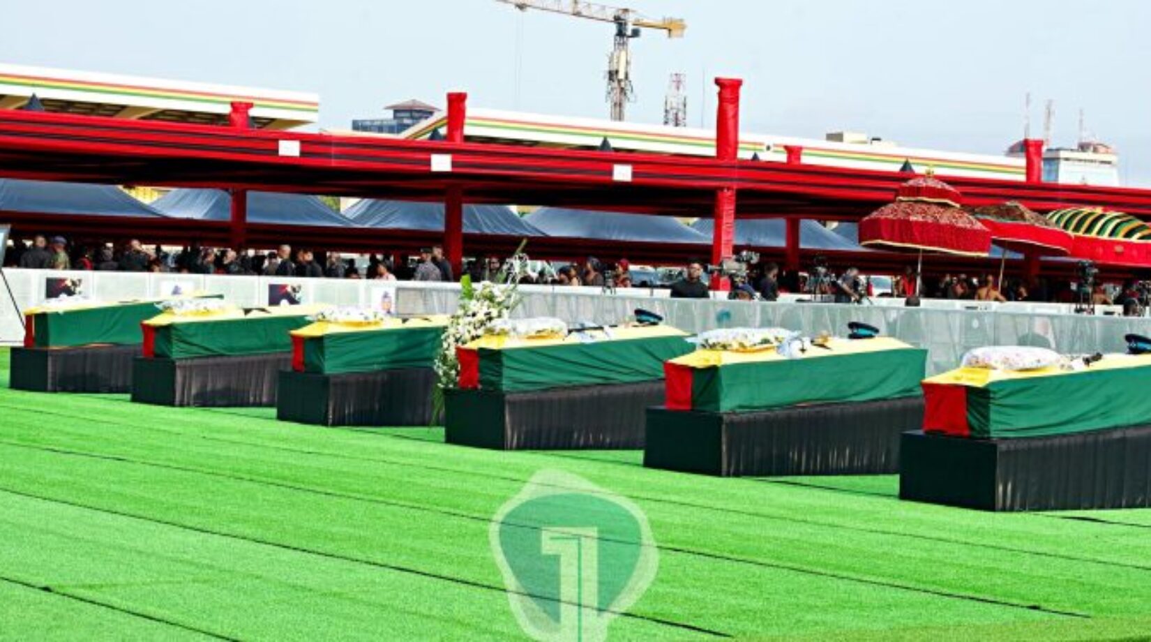 Ghana mourns…as 6 victims of Helicopter crash buried