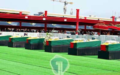 Ghana mourns…as 6 victims of Helicopter crash buried