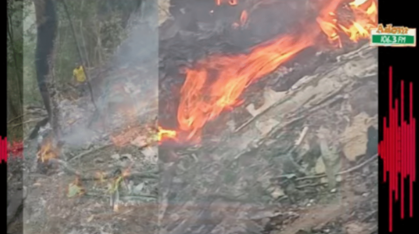 GAF helicopter crashes at Adansi Akrofuom, occupants allegedly feared dead