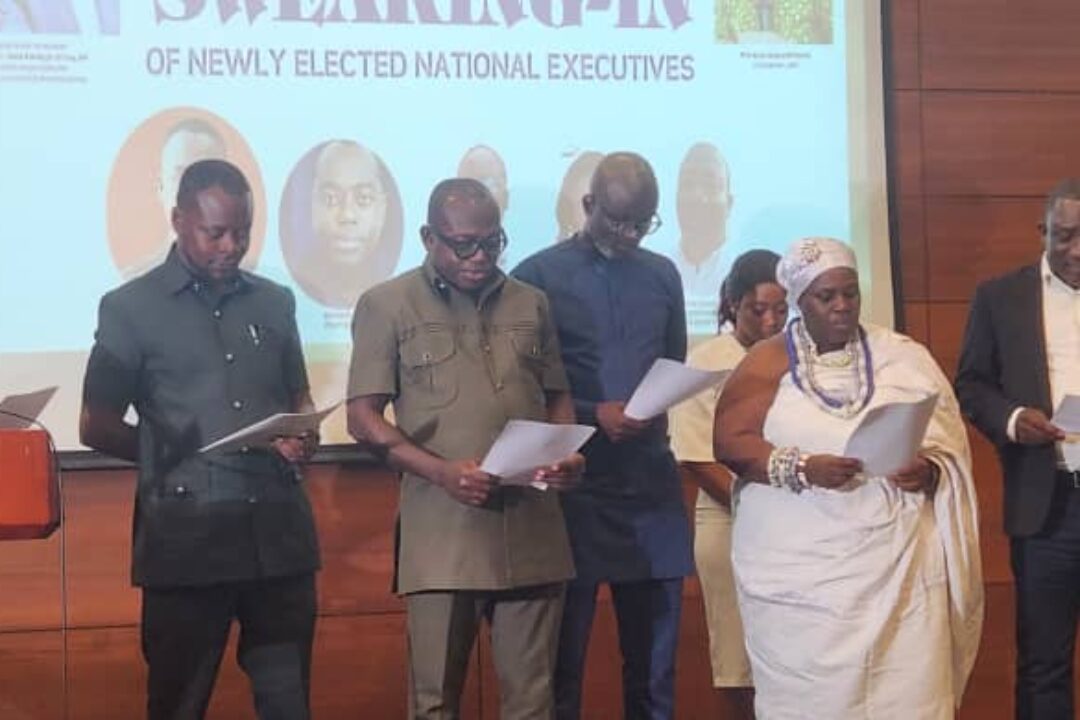 New PRINPAG executives sworn into office … pledge to uphold professionalism
