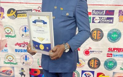 George Akom wins Outstanding Politician award at Ghana Prominent & Achievers Awards 2025