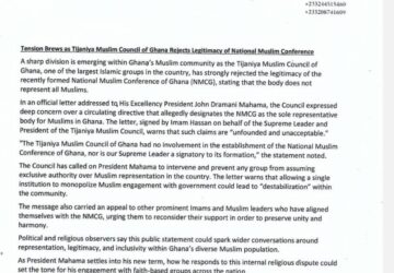 Tension brews as Tijjanniya Muslim Council rejects legitimacy of National Muslim Conference