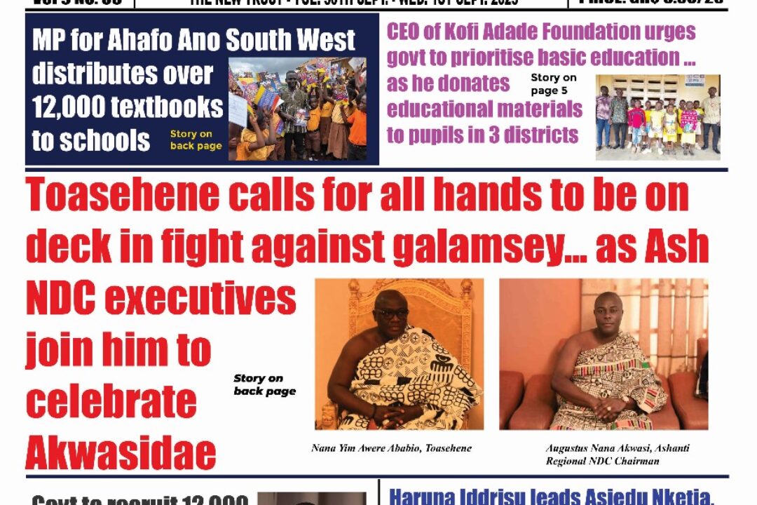 The New Trust Newspaper, Tuesday,30th September,2025 edition