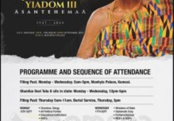 Drones are not permitted to fly within or around vicinity of Asantehemaa’s palace else… Manhyia palace cautions ahead of Nana Konadu Yiadom III Dote Yie