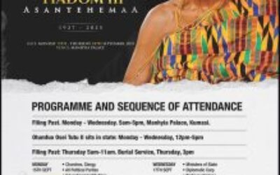 Manhyia Palace announces programme for “Dote Yie” of Nana Konadu Yiadom III