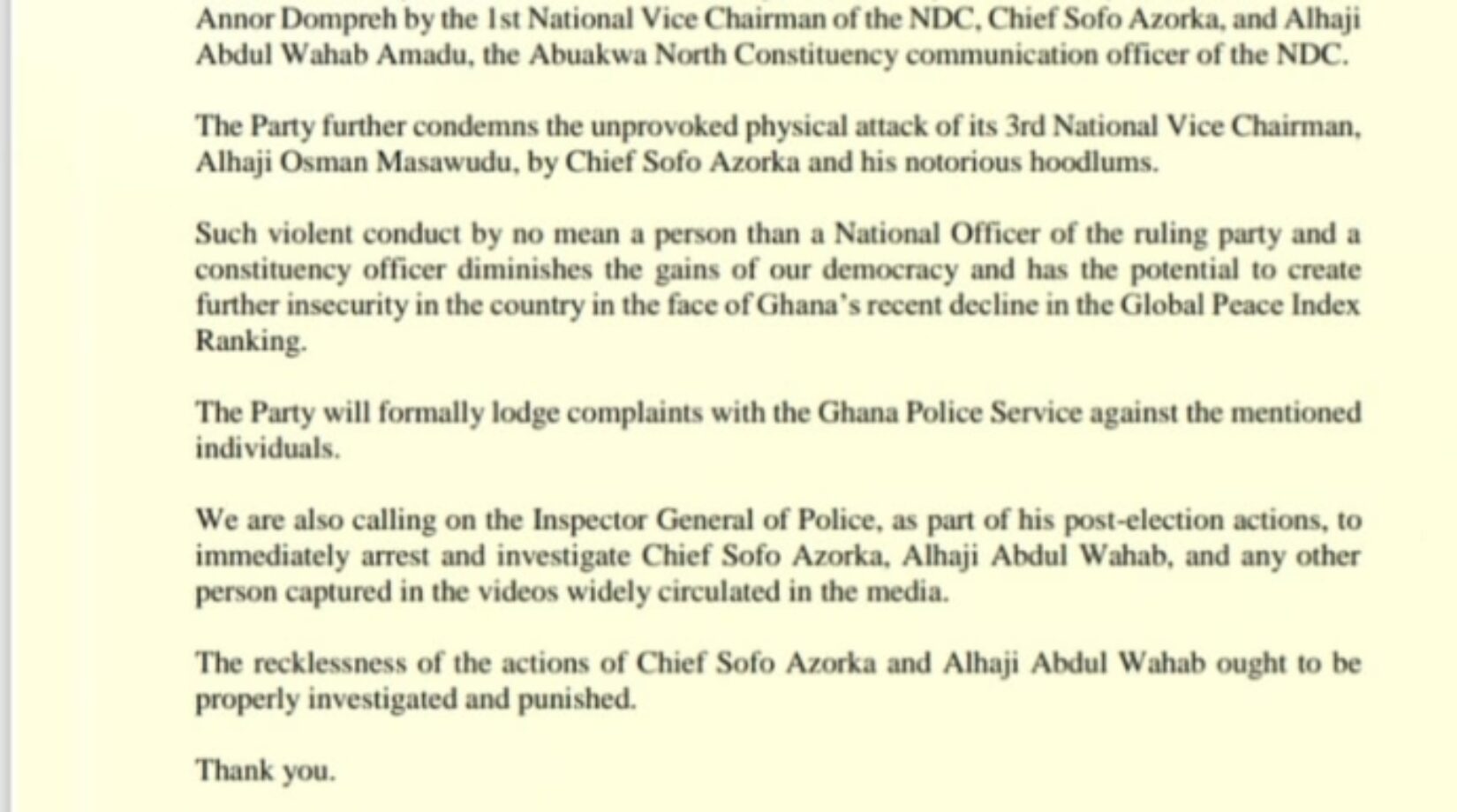 NPP condemns ‘death threats’ by NDC officers, calls for police action