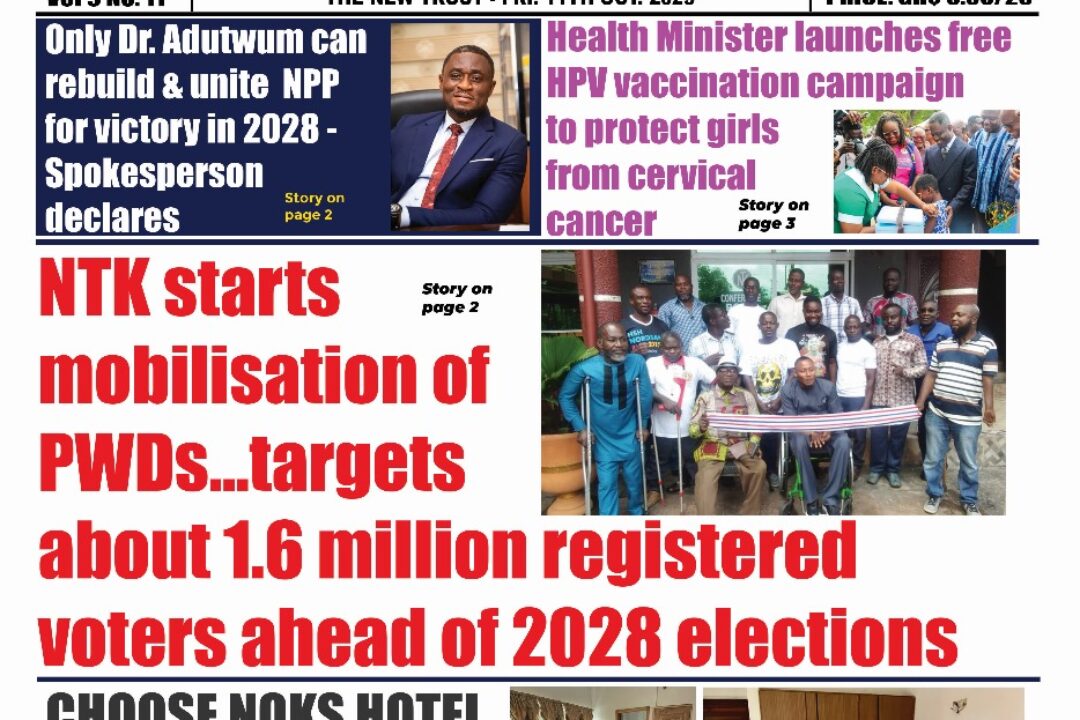The New Trust Newspaper, Friday,11th October,2025 edition