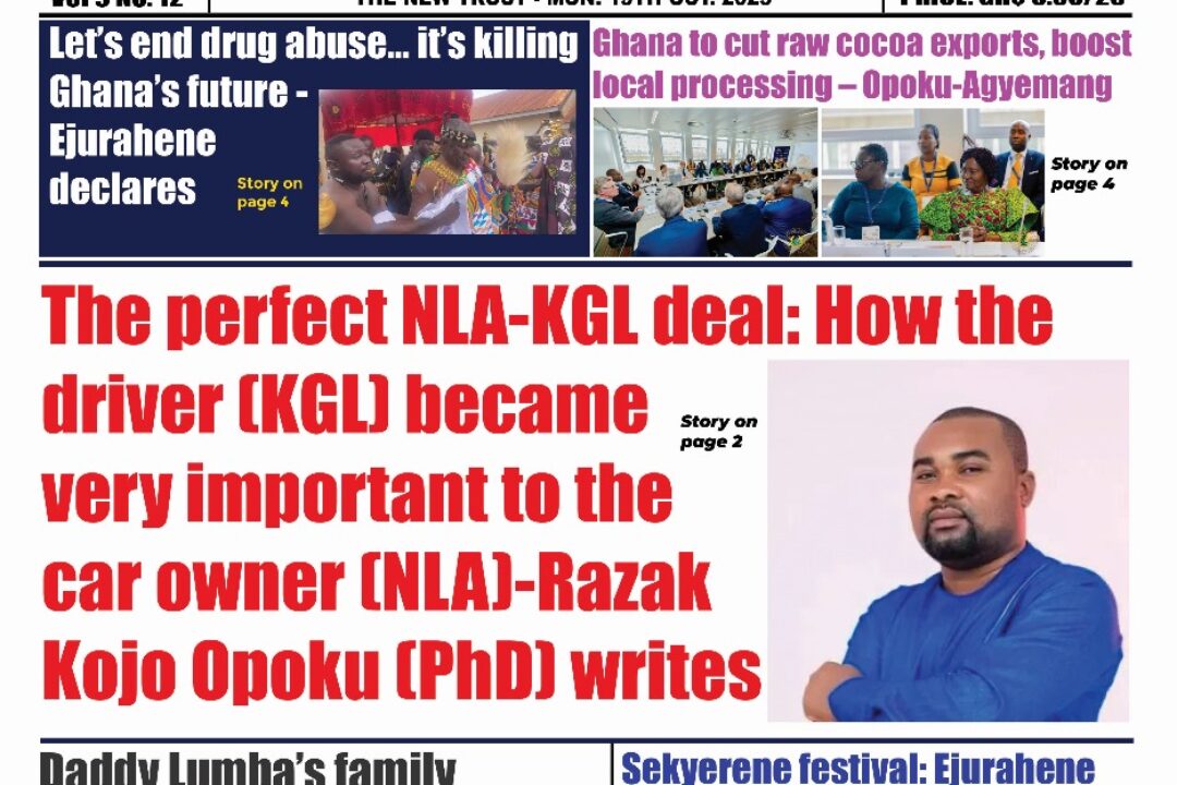 The New Trust Newspaper, Monday,13th October,2025 edition