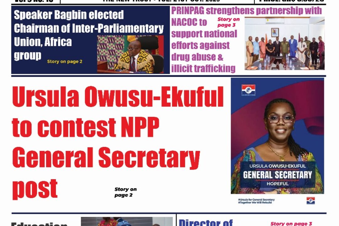 The New Trust Newspaper, Tuesday,21st October,2025 edition