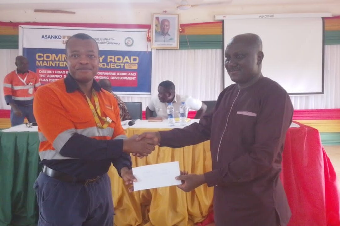 Asanko Gold partners Amansie South District Assembly to rehabilitate roads
