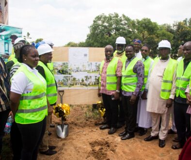 email1761058733746Robert Kuzoe, Representatives of the University for Development Studies and some dignitaries at the site for groundbreaking