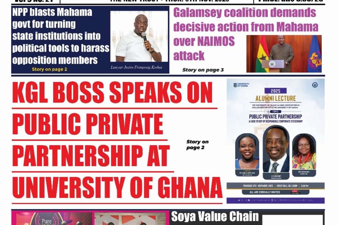 The New Trust Newspaper, Thursday,6th November,2025 edition
