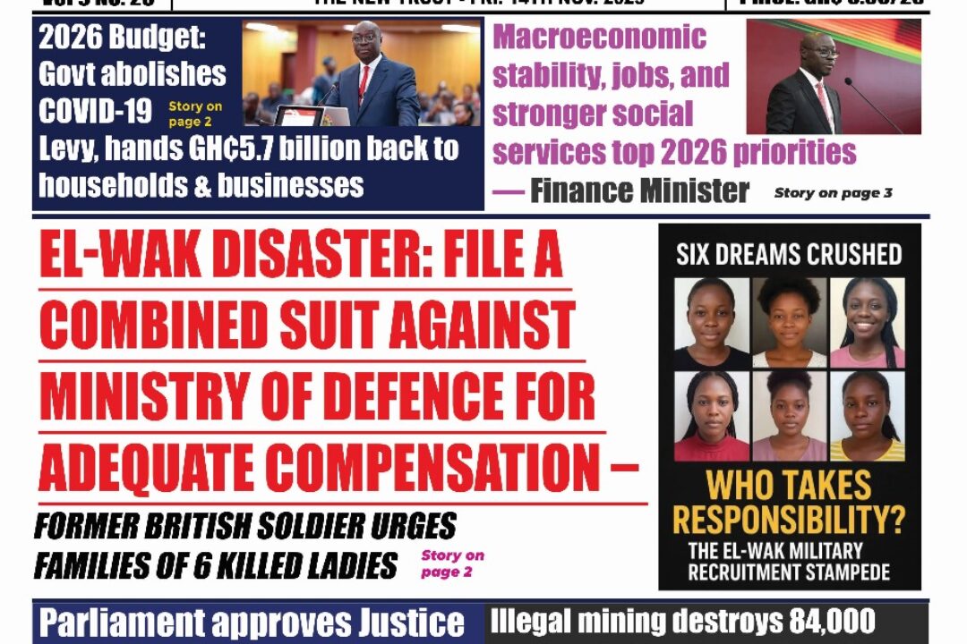 The New Trust Newspaper, Friday,14th November,2025 edition