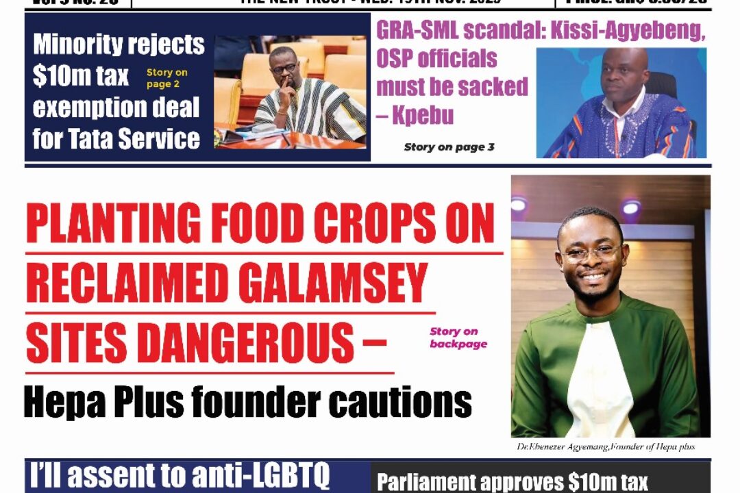 The New Trust Newspaper, Wednesday,19th November,2025 edition