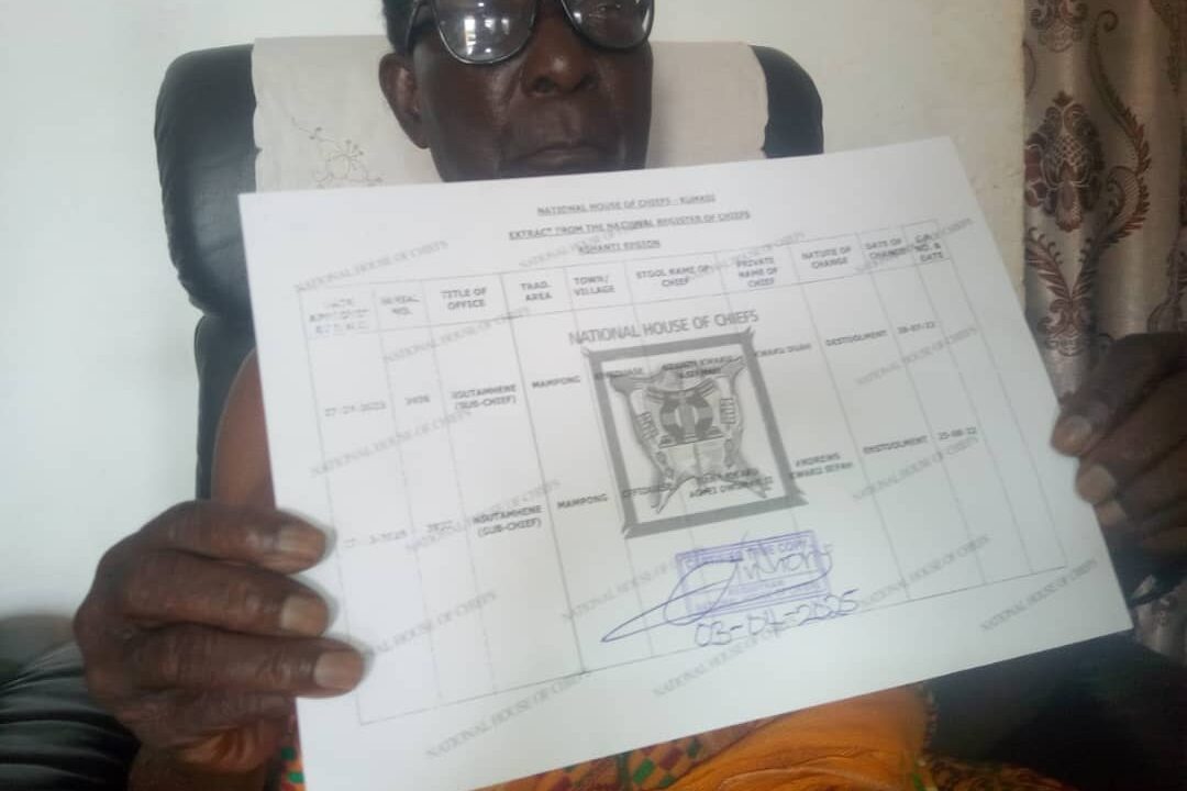 Effiduase-Nsutam chief denies allegations of harassment & land seizures by his detractors