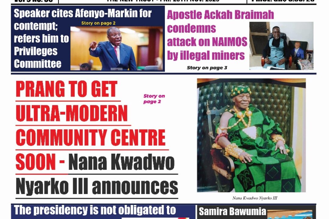 The New Trust Newspaper, Friday,28th November,2025 edition