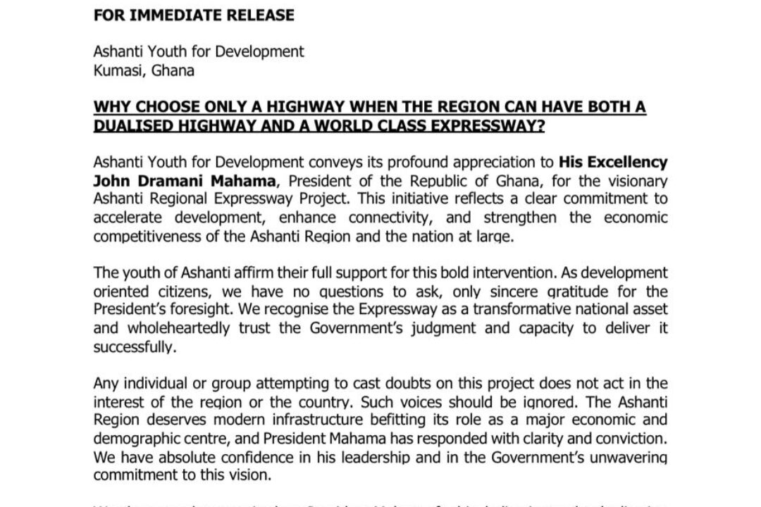 WHY CHOOSE ONLY A HIGHWAY WHEN THE REGION CAN HAVE BOTH A DUALISED HIGHWAY AND A WORLD CLASS EXPRESSWAY