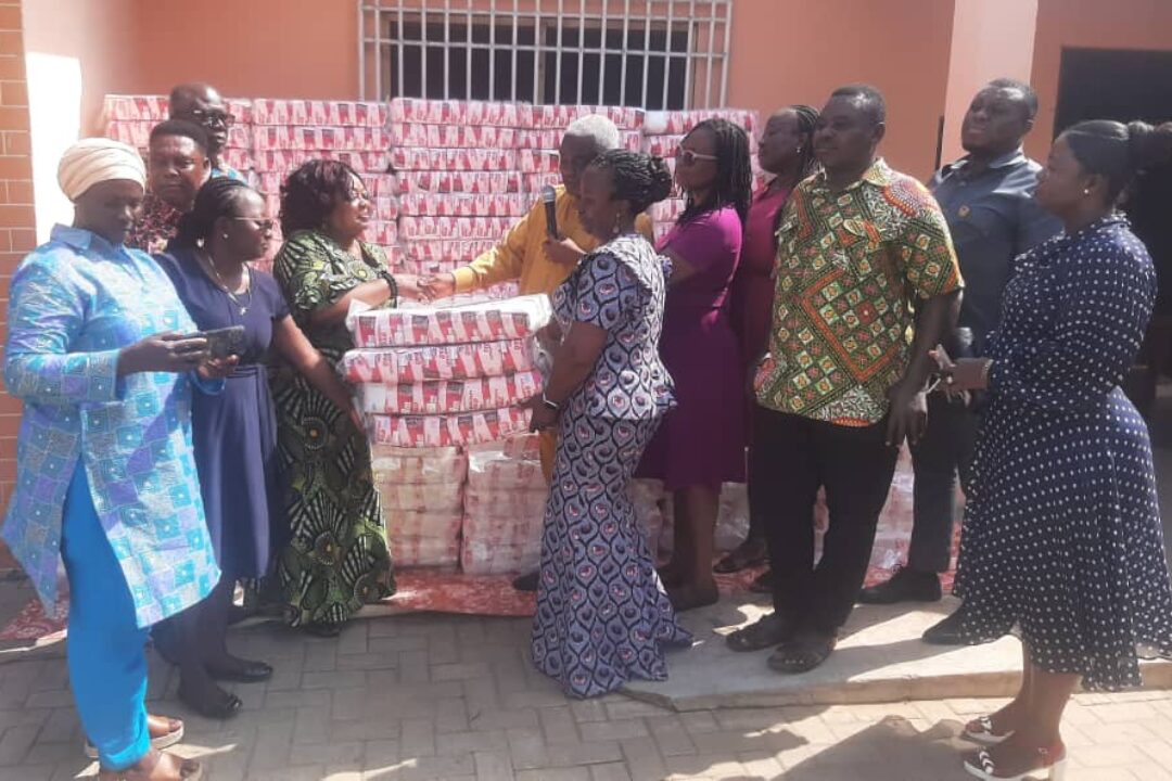 Govt presents sanitary pads to schools in  Ledzokuku Municipality