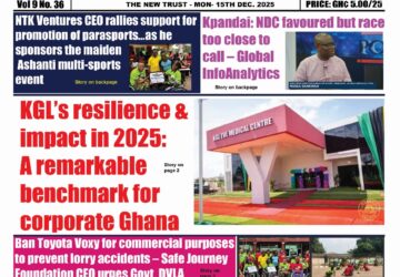 The New Trust Newspaper, Monday,15th December,2025 edition