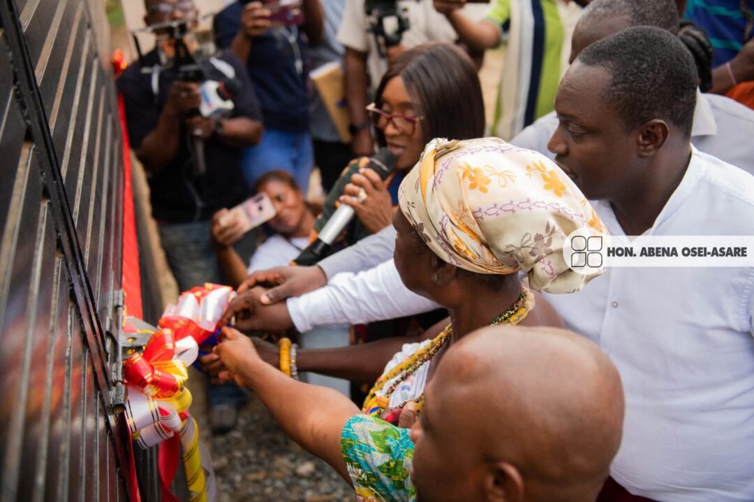 Abena Osei-Asare hands over 2-storey Doctors’ bungalow to Enyiresi Govt hospital