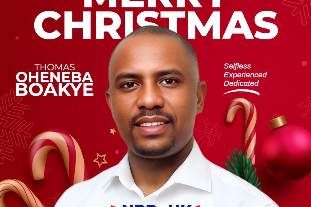 Thomas Oheneba Kwame Boakye extends Christmas wishes to all Ghanaians
