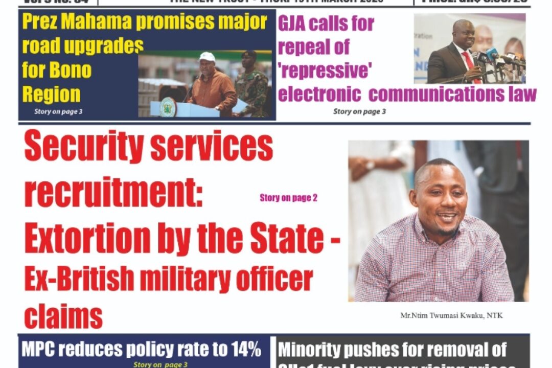 Today’s edition of The New Trust Newspaper