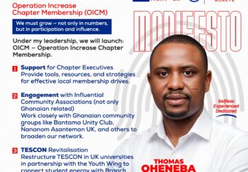 NPP-UK Organizer aspirant Oheneba Boakye outlines powerful vision to grow party across UK