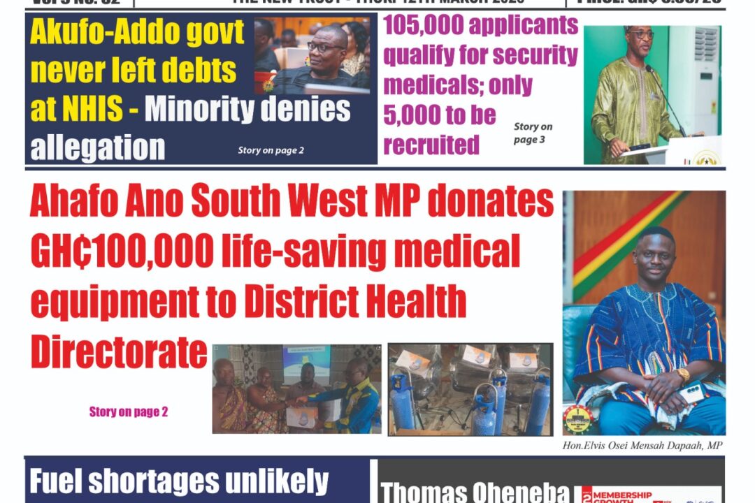 Today’s edition of The New Trust Newspaper 